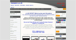 Desktop Screenshot of jamsport.co.uk