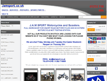 Tablet Screenshot of jamsport.co.uk